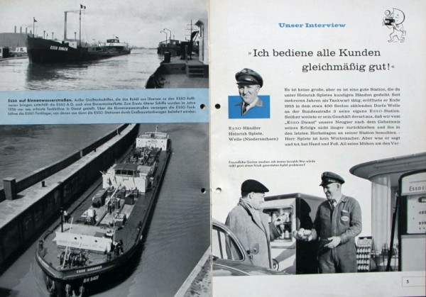 "Der Esso Dienst" Gasstation-Magazine 1957 three issues (8854)